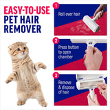 Self-Cleaning Pet Hair Roller for Clothes & Sofas