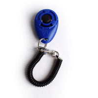 Shopify dog training clicker with wrist strap, portable and easy to use for effective pet training sessions.