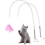 Interactive Suction Cup Feather Toy for Cats