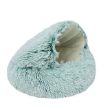 Soft Plush Cave Bed for Cats & Small Dogs