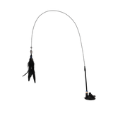 Interactive Suction Cup Feather Toy for Cats
