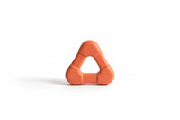Shopify dog chew toy in a triangle shape, durable and safe for dogs to chew and play with.