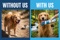 Without us / With us - Dog Water Bottle